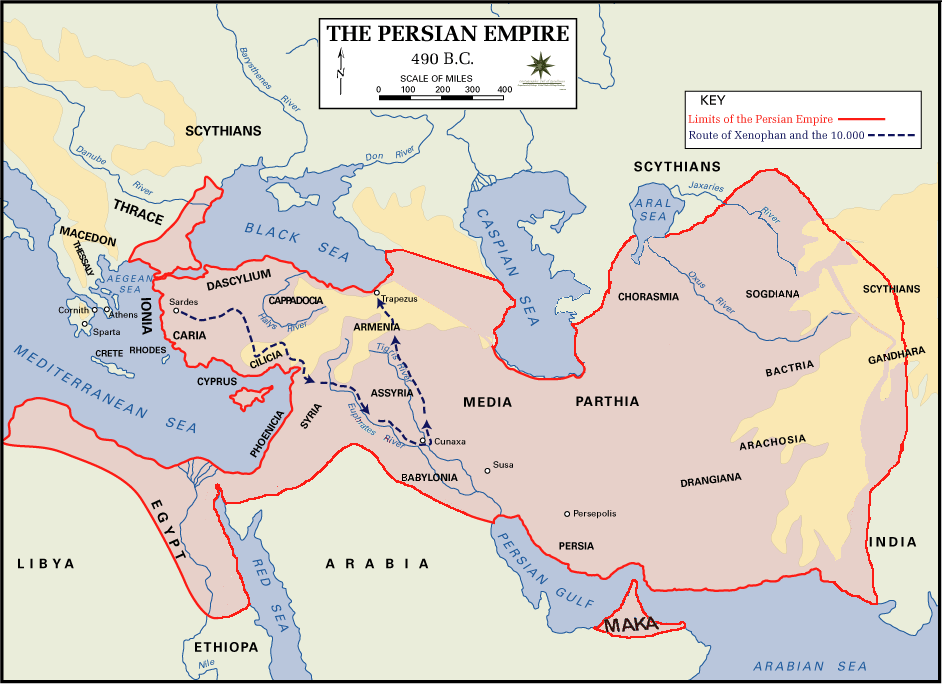 Anabasis Persian_Empire,_490_BC